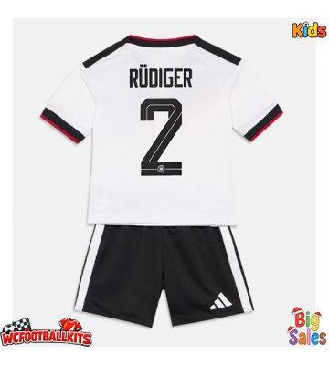 Germany Antonio Rudiger #2 Replica Home Stadium Kit for Kids World Cup 2026 Short Sleeve (+ pants)
